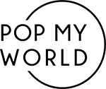 logo Pop My World noir