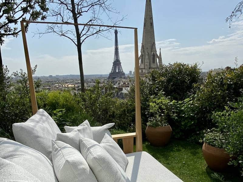 Terrasse avec vue sur la Tour Eiffel à privatiser